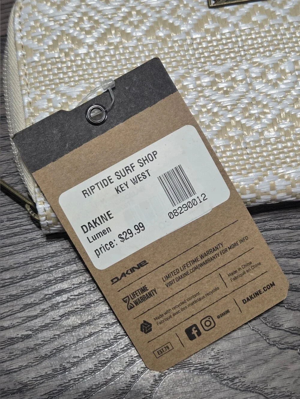 DAKINE Lumen Woven Cream Wallet - Elegant Women's Clutch